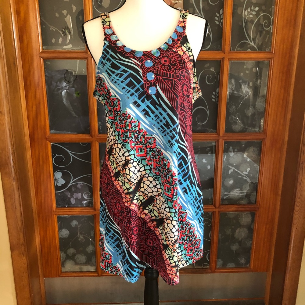 Lightweight Rayon Patterned Dress - image 1